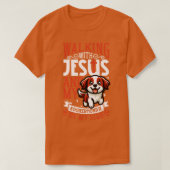 Jezus en hond Kooikerhondje T-shirt (Design voorkant)