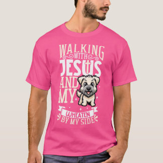 Jezus en hond Softcoated Wheaten Terrier T-shirt
