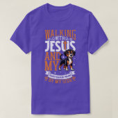 Jezus en hond Transylvanische Hond T-shirt (Design voorkant)
