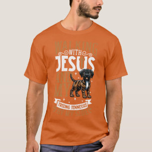 Jezus en hond Treeding Tennessee Brindle T-shirt
