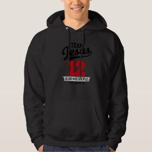 Jezus en honkbalteam Jezus christelijk Mattheüs 28 Hoodie