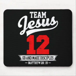 Jezus En Honkbalteam Jezus Christen Matteus 28 Muismat