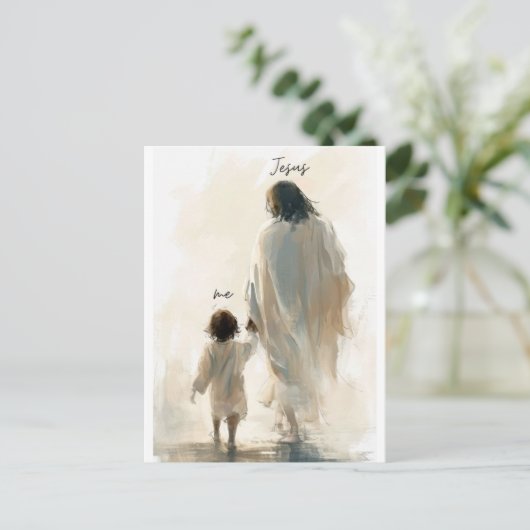 Jezus en ik briefkaart (Staand voorkant)
