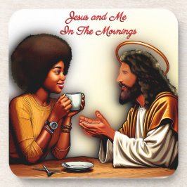 Jezus en ik in de ochtend bier onderzetter