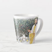 Jezus en ik met koffie of thee latte mok (Rechterhoek)