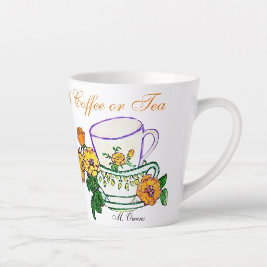 Jezus en ik met koffie of thee latte mok (Rechts)