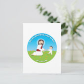 Jezus en kind briefkaart (Staand voorkant)