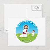 Jezus en kind briefkaart (Voorkant / Achterkant)