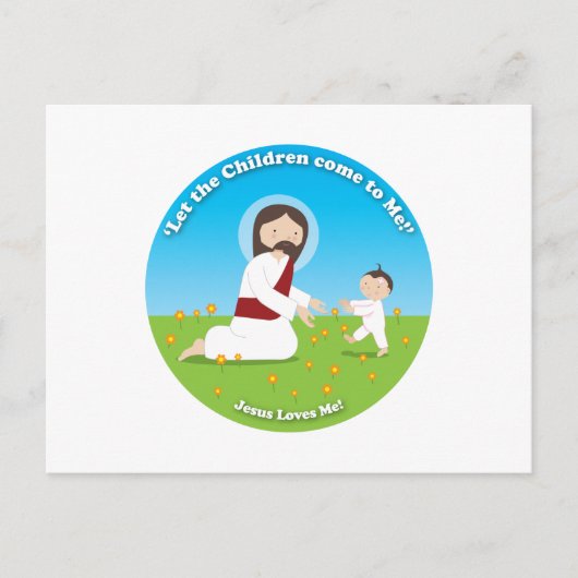 Jezus en kind briefkaart (Voorkant)