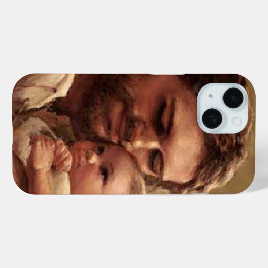 Jezus en kind Case-Mate iPhone case (Achterkant (horizontaal))