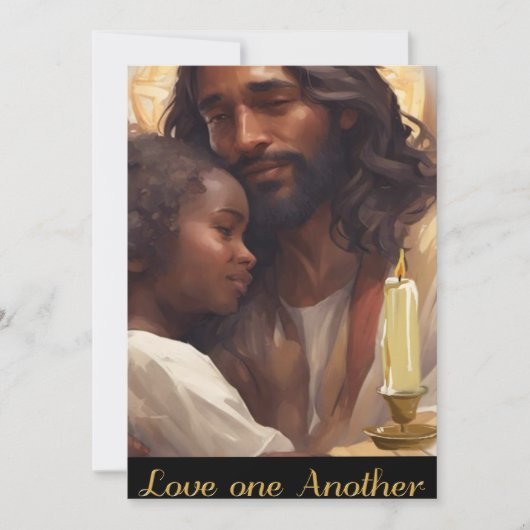 Jezus en kind christelijke poseur kaart (Voorkant)
