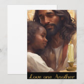 Jezus en kind christelijke poseur kaart (Voorkant / Achterkant)