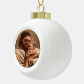 Jezus en kind keramische bal ornament (Rechts)