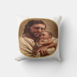 Jezus en kind kussen