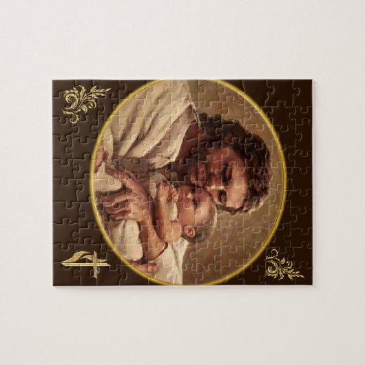 Jezus en kind legpuzzel (Horizontaal)