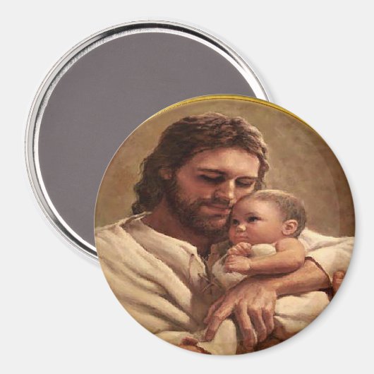 Jezus en kind magneet (Voorkant / Achterkant)