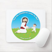 Jezus en kind muismat (Met muis)