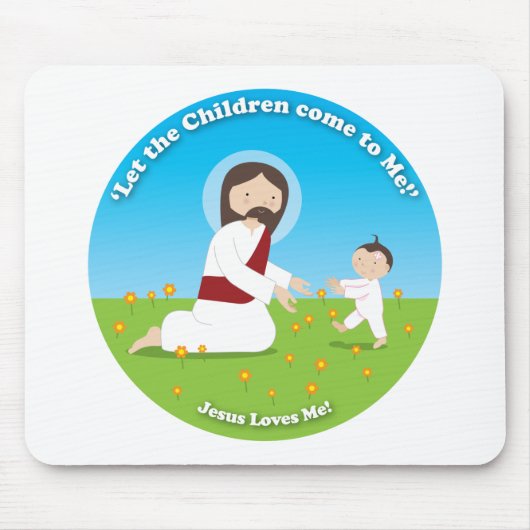 Jezus en kind muismat (Voorkant)