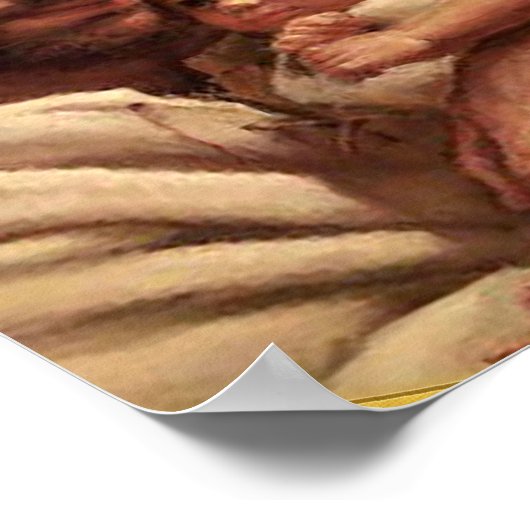 Jezus en kind poster (Hoek)