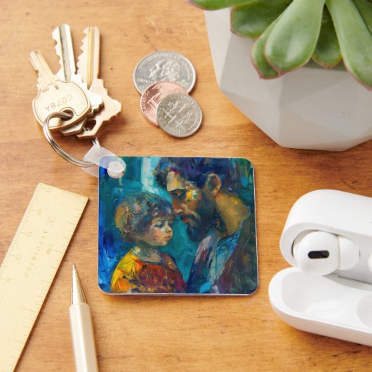 Jezus en kind sleutelhanger (Bureau)