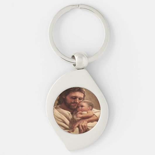 Jezus en kind sleutelhanger (Voorkant)