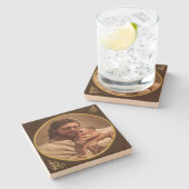 Jezus en kind stenen onderzetter (Zijkant)