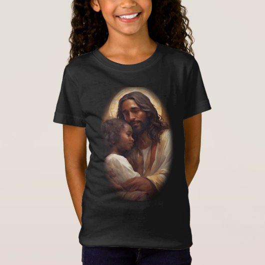 Jezus en kind t-shirt (Voorkant)