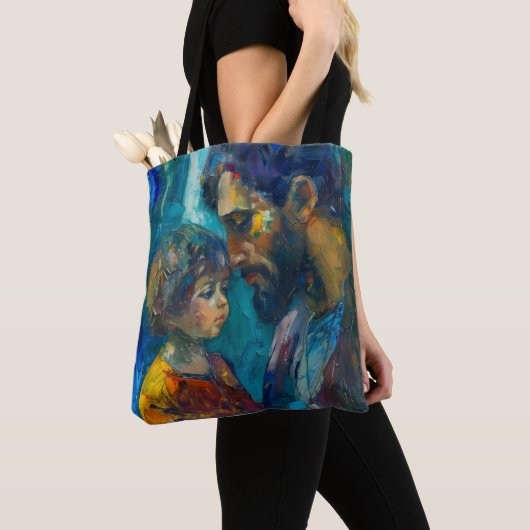 Jezus en kind tote bag (Dichtbij)