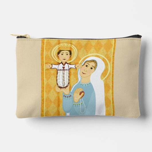 Jezus en kinderen bidden rozenkrans etui (Voorkant)