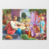 Jezus en kinderen raamsticker (Vel)