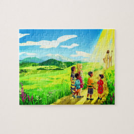 Jezus en kleine kinderen Puzz; e Legpuzzel