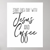 Jezus en koffie poster (Voorkant)