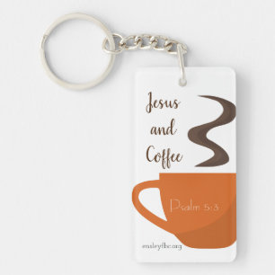 Jezus en koffie sleutelhanger