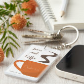 Jezus en koffie sleutelhanger (Voorkant Rechts)