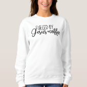 Jezus en koffie Sweatshirt Womens Gift Idee (Voorkant)