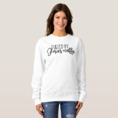 Jezus en koffie Sweatshirt Womens Gift Idee (Voorkant volledig)