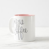 Jezus en koffie tweekleurige koffiemok (Voorkant links)