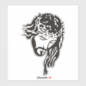 Jezus en Kroon van Thorns Sticker (Vel)