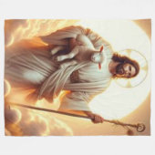 JEZUS en LAM 2 Fleece Deken (Voorkant (Horizontaal))
