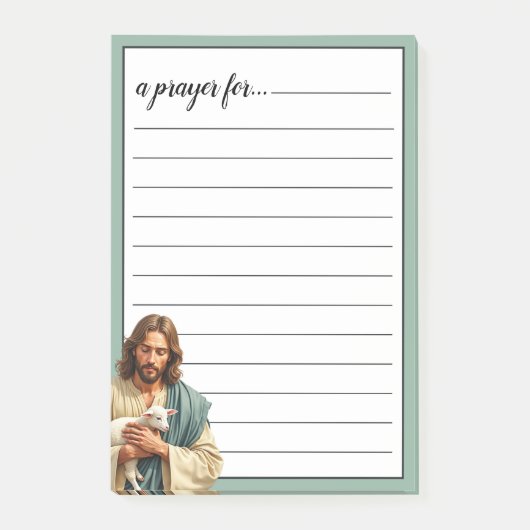 Jezus en Lam Oorlogsruimte Gebed Post-it® Notes (Voorkant)