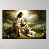 Jezus en Lamb Poster (Voorkant)