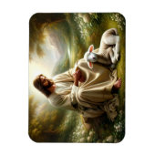Jezus en Lamsmagneet Magneet (Verticaal)