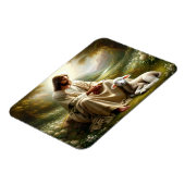 Jezus en Lamsmagneet Magneet (Linkerzijde)
