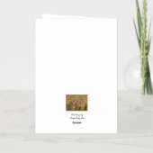 Jezus en Maria Kroning folie wenskaart (Achterkant)