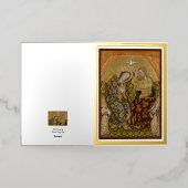 Jezus en Maria Kroning folie wenskaart (Buiten Laag)