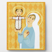 Jezus en Maria Rozenkrans Fotoplaat (Voorkant)