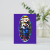 Jezus en Mary gekleurd glazen raam Briefkaart (Staand voorkant)