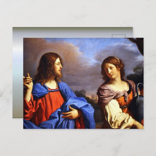 Jezus en Mary Magdalene Briefkaart (Voorkant / Achterkant)