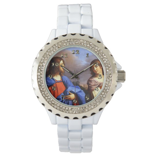 Jezus en Mary Magdalene Horloge (Voorkant)