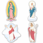 Jezus en Mary stelsticker Sticker (Voorkant)